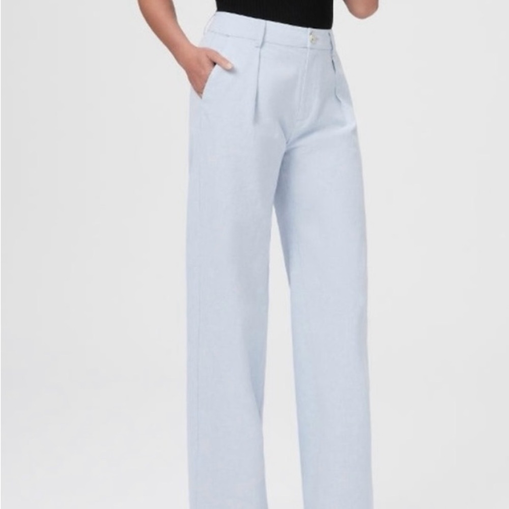 PAIGE Light Blue Wide Leg Pants